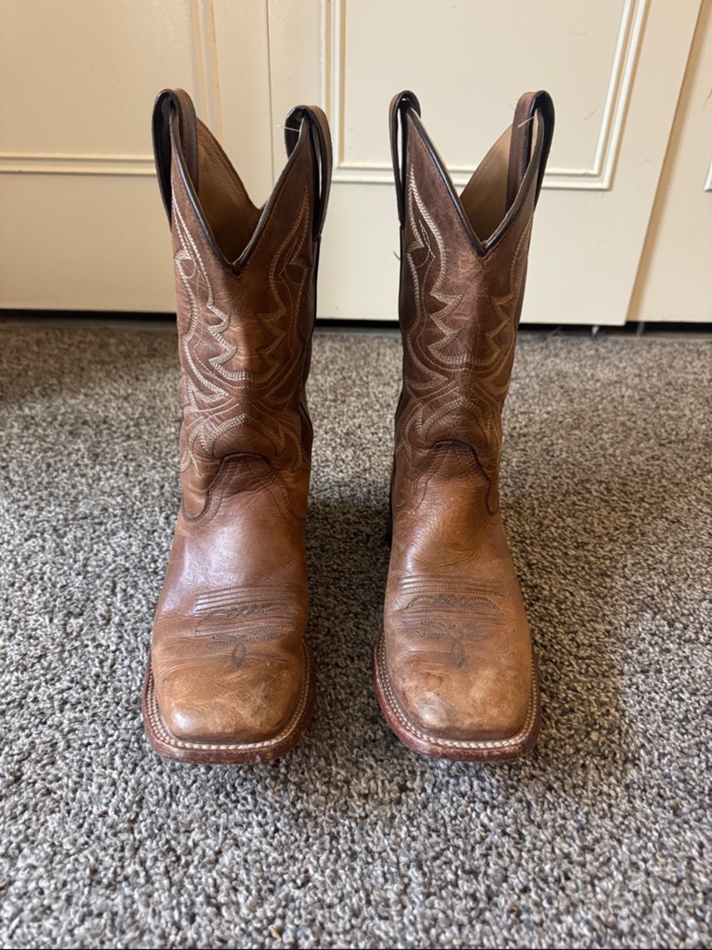 Shyanne Brown Western Leather Heeled Boots